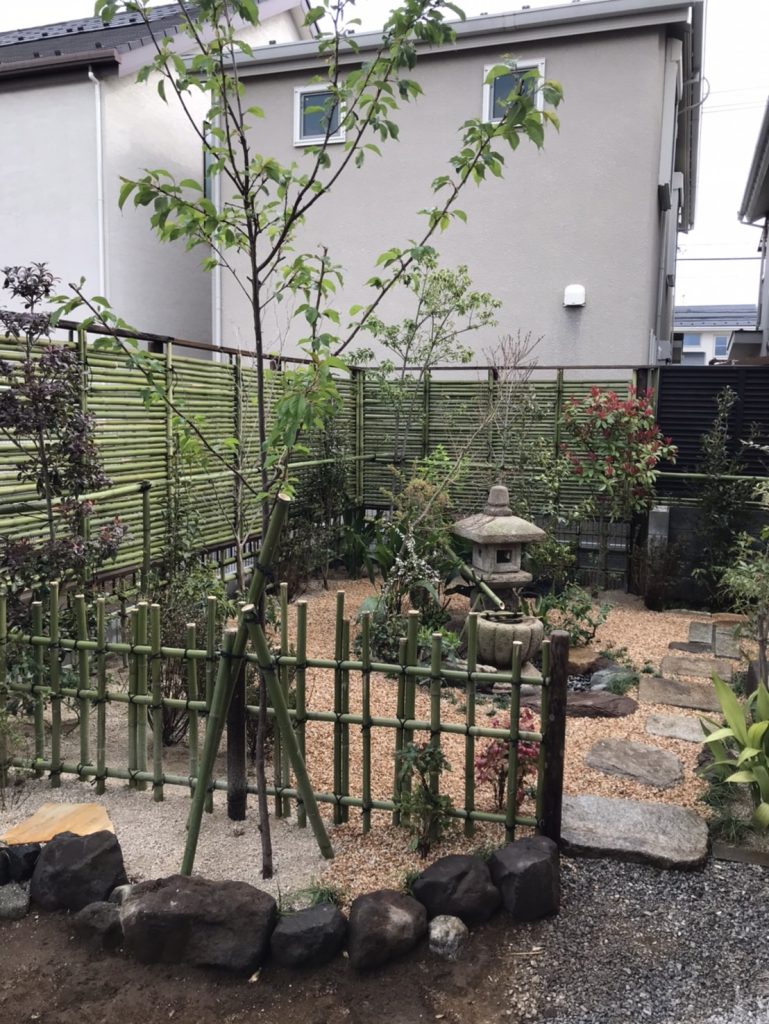 施工後の庭