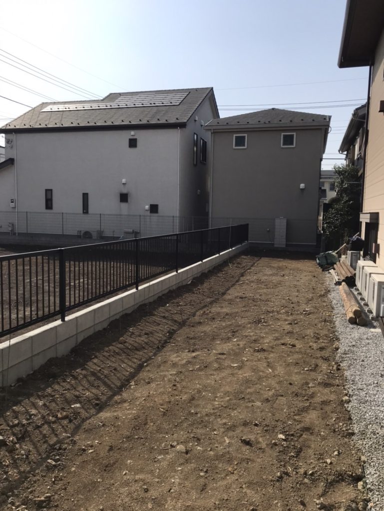 作業前の敷地